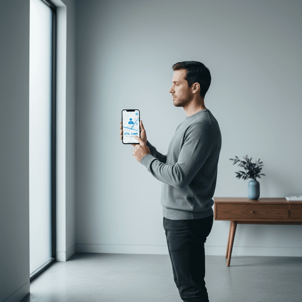 Real-time service tracking map on Cleanconnect